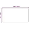 Kilimėlis MARSA Kreminė 80 x 100 cm Poliesteris ir PVC
