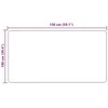 Kilimėlis MARSA Kreminė 100 x 150 cm Poliesteris ir PVC
