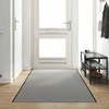 Durų kilimėlis Pilka ir juoda 120 x 350 cm 100% poliamidas