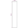Kilimėlis LESAKA Ruda 80 x 450 cm Deimantinė aksominė medžiaga