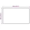 Kilimėlis MARSA Antracitas 100 x 150 cm Poliesteris ir PVC