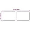 Kilimėlis MARSA Bežinė ir juoda 100 x 250 cm Poliesteris ir PVC