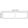 Kilimėlis MARSA Bežinė ir juoda 50 x 350 cm Poliesteris ir PVC