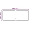 Kilimėlis MARSA Pilka 100 x 350 cm Poliesteris ir PVC