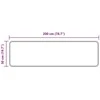 Kilimėlis MARSA Smėlio 50 x 200 cm Poliesteris ir PVC