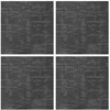 Kilimų plytelė Anglies pilka 50 x 50 cm 4 pcs PP ir Bitumas