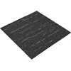 Kilimų plytelė Dryžuota Juoda 50 x 50 cm 36 pcs PP ir Bitumas
