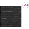 Kilimų plytelė Dryžuota Juoda 50 x 50 cm 36 pcs PP ir Bitumas