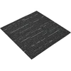 Kilimų plytelė Dryžuota Juoda 50 x 50 cm 36 vnt.
