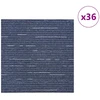 Kilimų plytelė Dryžuota mėlyna 50 x 50 cm 36 pcs PP ir Bitumas