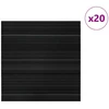 Kilimų plytelė Dryžuota tamsiai pilka 50 x 50 cm 20 pcs
