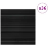 Kilimų plytelė Dryžuota tamsiai pilka 50 x 50 cm 36 pcs