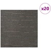 Kilimų plytelė Dryžuota Tamsiai Ruda 50 x 50 cm 20 pcs
