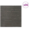 Kilimų plytelė Dryžuota Tamsiai Ruda 50 x 50 cm 36 pcs