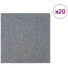 Kilimų plytelė Šviesiai pilka 50 x 50 cm 20 pcs PP ir Bitumas