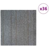 Kilimų plytelė Šviesiai pilka su dryžiais 50 x 50 cm 36 pcs