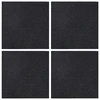 Kilimų plytelė Tamsiai pilka 50 x 50 cm 4 pcs PP ir Bitumas