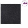 Kilimų plytelė Tamsiai pilka 50 x 50 cm 20 pcs PP ir Bitumas