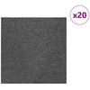Kilimų plytelė Vidutinė pilka 50 x 50 cm 20 pcs PP ir Bitumas