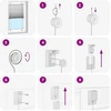 Klostuotos žaliuzės, mėlynos, 75x100 cm, audinys, plotis 74,4 cm, poliesteris
