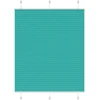Klostuotos žaliuzės, petroletiškai žalios, 110x100 cm, audinys, plotis 109,4 cm, poliesteris