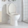 Klozeto sėdynė su soft-close mechanizmu, šviesiai pilka, ovali