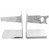 Knygų atramos 2 pcs Sidabro 11 x 14 x 17,5 cm Aliuminis