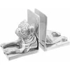 Knygų atramos 2 pcs Sidabro 12 x 15 x 18 cm Aliuminis