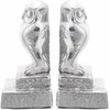 Knygų atramos 2 pcs Sidabro 12 x 9 x 19 cm Aliuminis