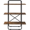 Knygų lentyna 3 aukštų 80 x 35 x 105 cm PB Dūminio ąžuolo