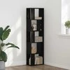 Knygų lentyna Juodas ąžuolas 45 x 23,5 x 162,5 cm