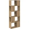 TV spintelių komplektas 60 x 24 x 156 cm Ruda Apdirbta mediena