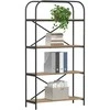 Knygų lentyna 4 lygių 80 x 30 x 146 cm Apdirbta mediena