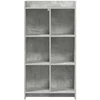 Knygų lentyna Betono pilka 59 x 30 x 111 cm Apdirbta mediena