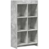 Knygų lentyna Betono pilka 59 x 30 x 111 cm Apdirbta mediena