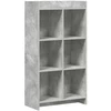Knygų lentyna Betono pilka 59 x 30 x 111 cm Apdirbta mediena