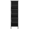 Knygų lentyna Juodojo ąžuolo 78,5 x 33 x 117,5 cm metalinis PB