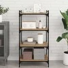 Knygų lentyna 4 pcs Ruda 60 x 40 x 1,5 cm Apdirbta mediena