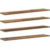 Knygų lentyna 4 pcs Ruda 100 x 20 x 1,5 cm Apdirbta mediena