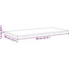 Knygų lentyna 4 pcs Juodas 80 x 40 x 1,5 cm Apdirbta mediena