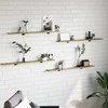 Knygų lentyna 4 pcs Ruda 100 x 10 x 1,5 cm Apdirbta mediena