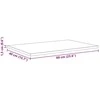 Knygų lentyna 4 pcs Ruda 60 x 40 x 1,5 cm Apdirbta mediena