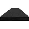 Knygų lentyna 4 pcs Juodas 100 x 10 x 1,5 cm Apdirbta mediena