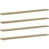 Knygų lentyna 4 pcs Ruda 100 x 10 x 1,5 cm Apdirbta mediena