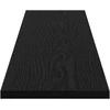 Knygų lentyna 4 pcs Juodas 100 x 20 x 1,5 cm Apdirbta mediena