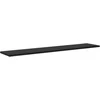 Knygų lentyna 4 pcs Juodas 100 x 20 x 1,5 cm Apdirbta mediena