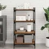 Knygų lentyna 4 pcs Ruda 60 x 40 x 1,5 cm Apdirbta mediena