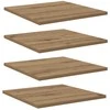 Knygų lentyna 4 pcs Ruda 40 x 40 x 1,5 cm Apdirbta mediena