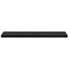 Knygų lentyna 4 pcs Juodas 40 x 10 x 1,5 cm Apdirbta mediena