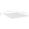 Knygų lentynos plokštės, 8vnt., baltos, 40x50x1,5cm, MDP